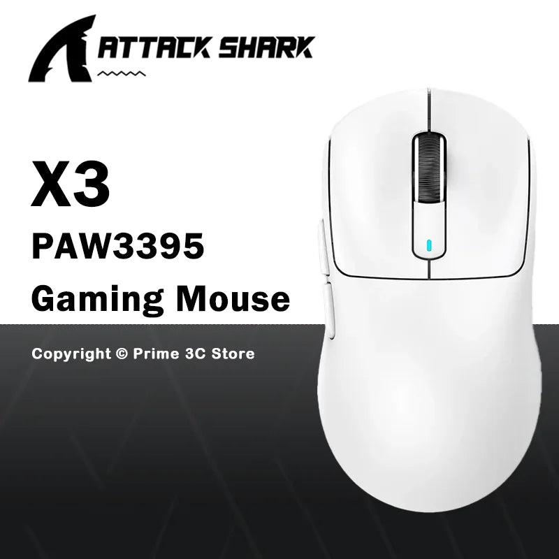 ATTACK SHARK X3 X3Pro 8K Wireless Gaming Mouse 26K DPI Tri-Mode Bluetooth Wired 2.4G Ultra-Light Ergonomic For VALORANT, FPS