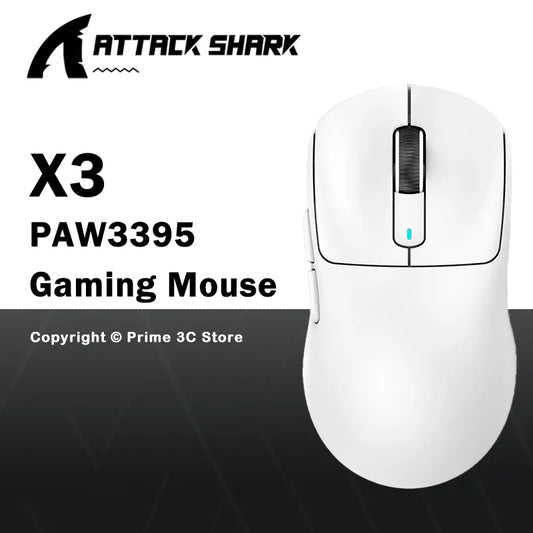 ATTACK SHARK X3 X3Pro 8K Wireless Gaming Mouse 26K DPI Tri-Mode Bluetooth Wired 2.4G Ultra-Light Ergonomic For VALORANT, FPS